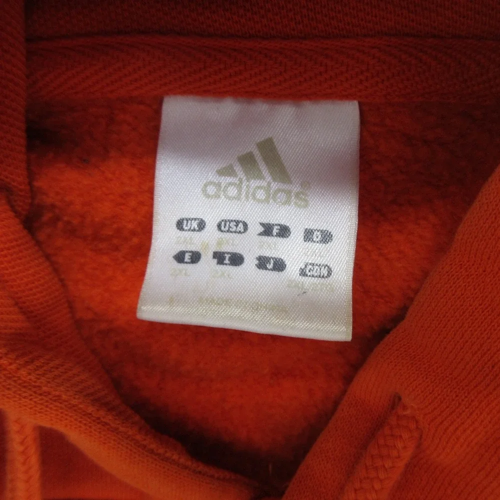 Adidas Hoodie 2XL Virginia Tech Hokies Orange Sweatshirt VT Vintage NCAA